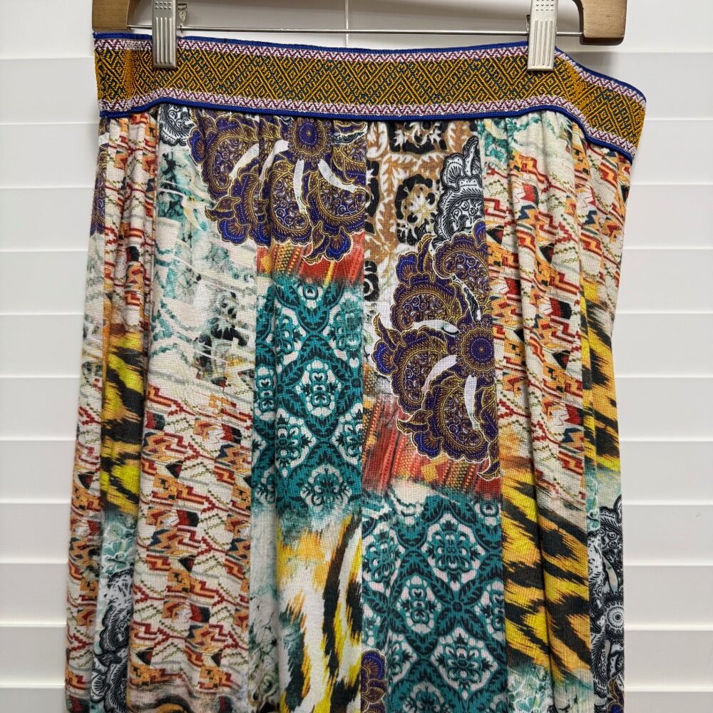 V Christina southwest tile multipattern and multicolor color skirt: Size XL